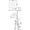 Tres SHOWER TECHNOLOGY ZESTAW ELEKTRONICZNEJ BATERII TERMOSTATYCZNEJ PODTYNKOWEJ 2-DROŻNEJ SHOWER TECHNOLOGY BLUE EDITION PRYSZNICOWE-09286561